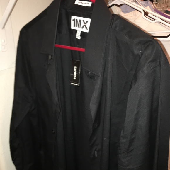 Four Express 1MX men Extra slim fit dress shirts - Picture 2 of 4